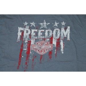 Freedom Harley-Davidson Graphic Tee Cocoa Beach Florida 2X T Sirt